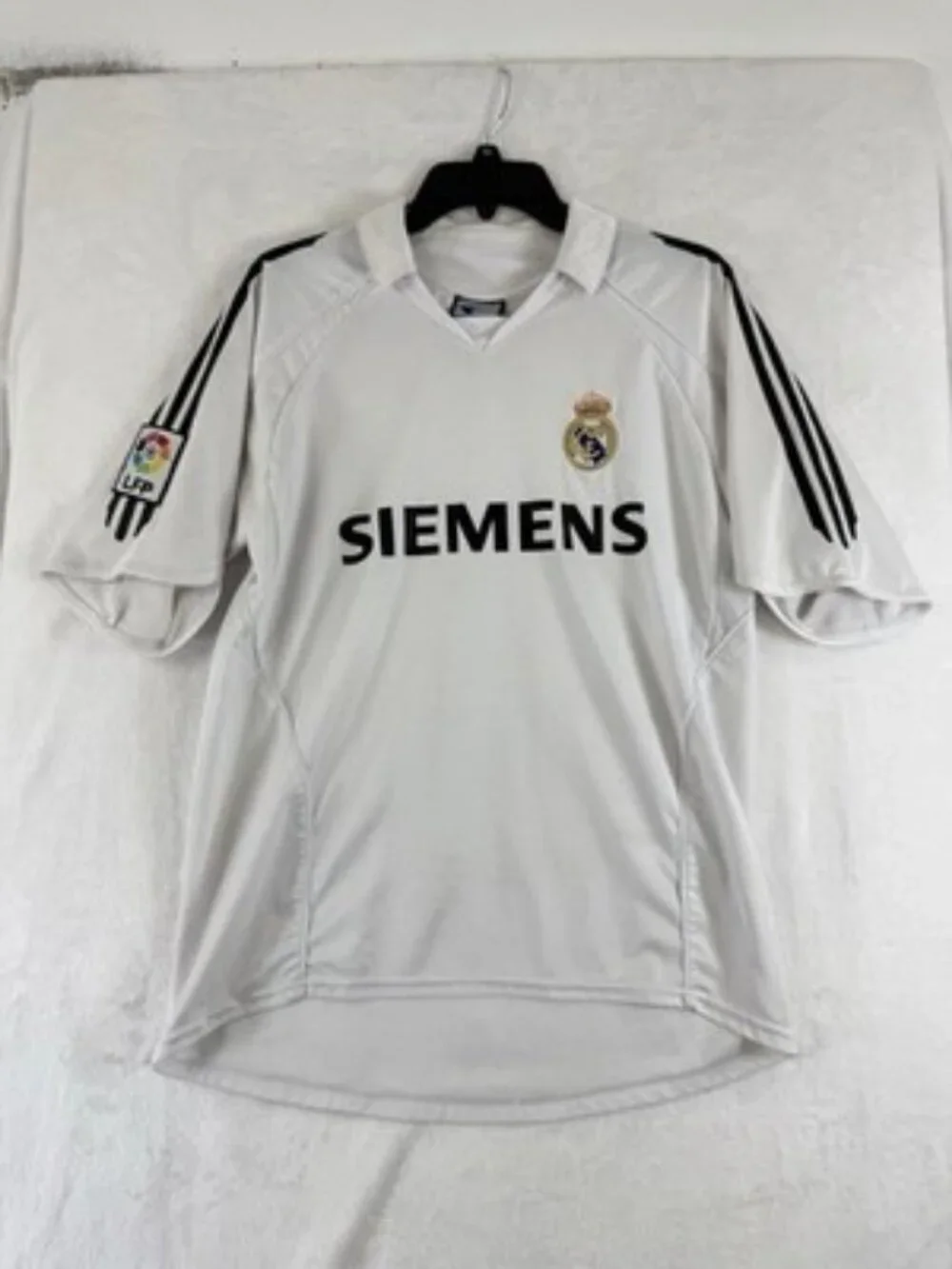 Real Madrid Football Jersey 2005 2006 Home White Soccer Mens Shirt